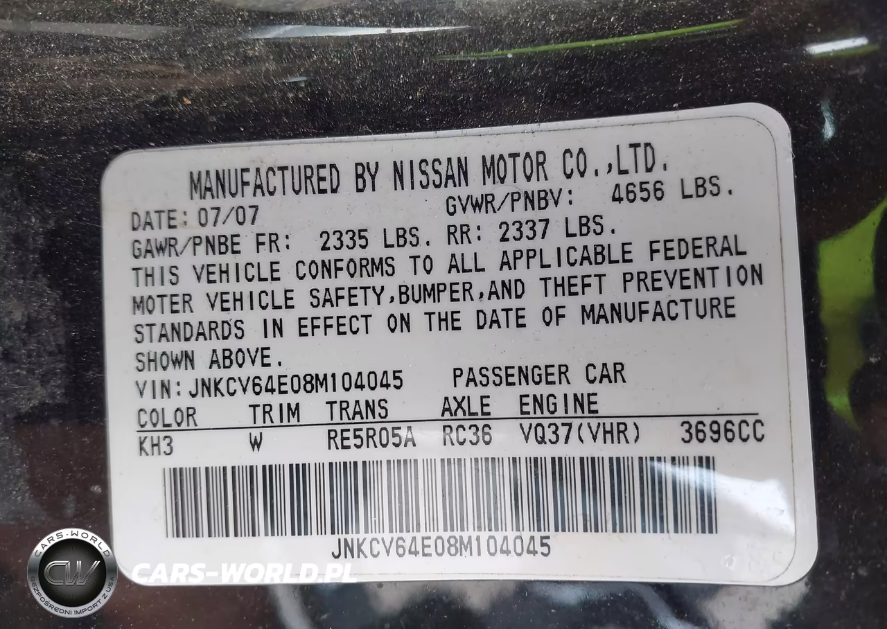2008 Infiniti G37 Journey VIN:JNKCV64E08M104045 - 9