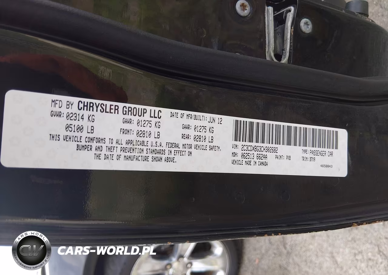 2012 Dodge Charger Se VIN:2C3CDXBG3CH302682 - 9