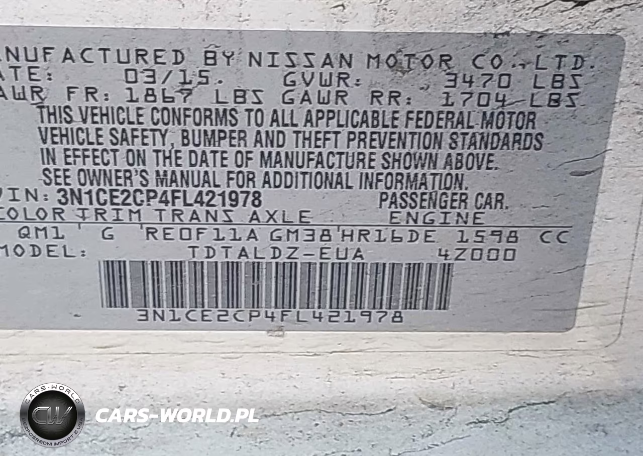 2015 Nissan Versa Note S-S Plus-Sl-Sr-Sv VIN:3N1CE2CP4FL421978 - 9