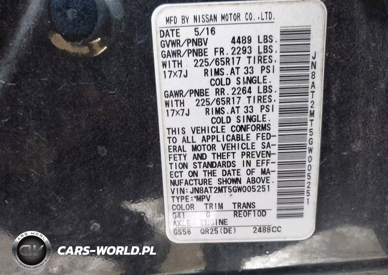 2016 Nissan Rogue S VIN:JN8AT2MT5GW005251 - 9