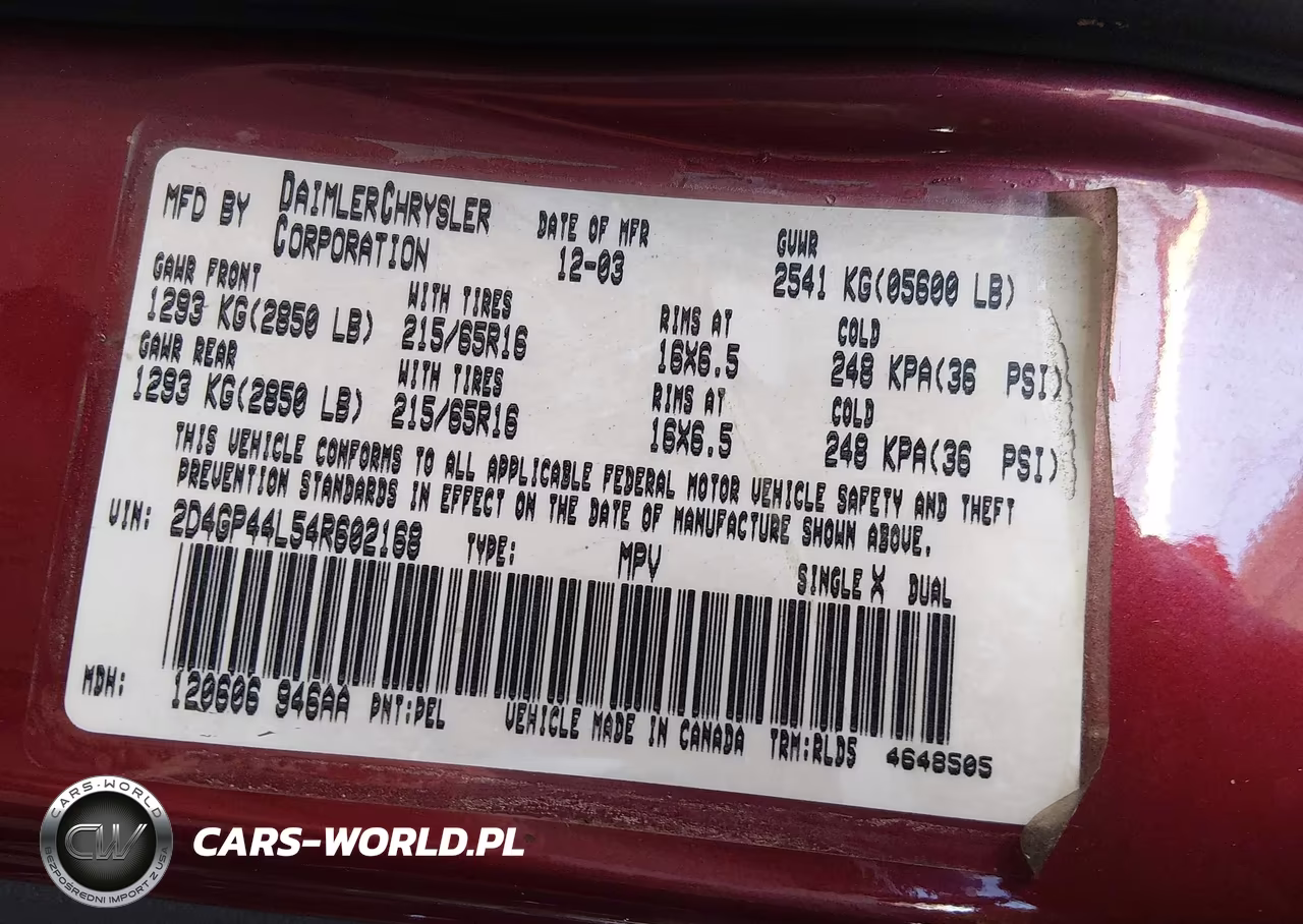 2004 Dodge Grand Caravan Sxt VIN:2D4GP44L54R602168 - 9