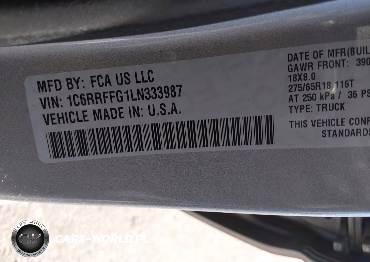 2020 Ram 1500 Big Horn 4X4 5'7 Box VIN:1C6RRFFG1LN333987 - 9