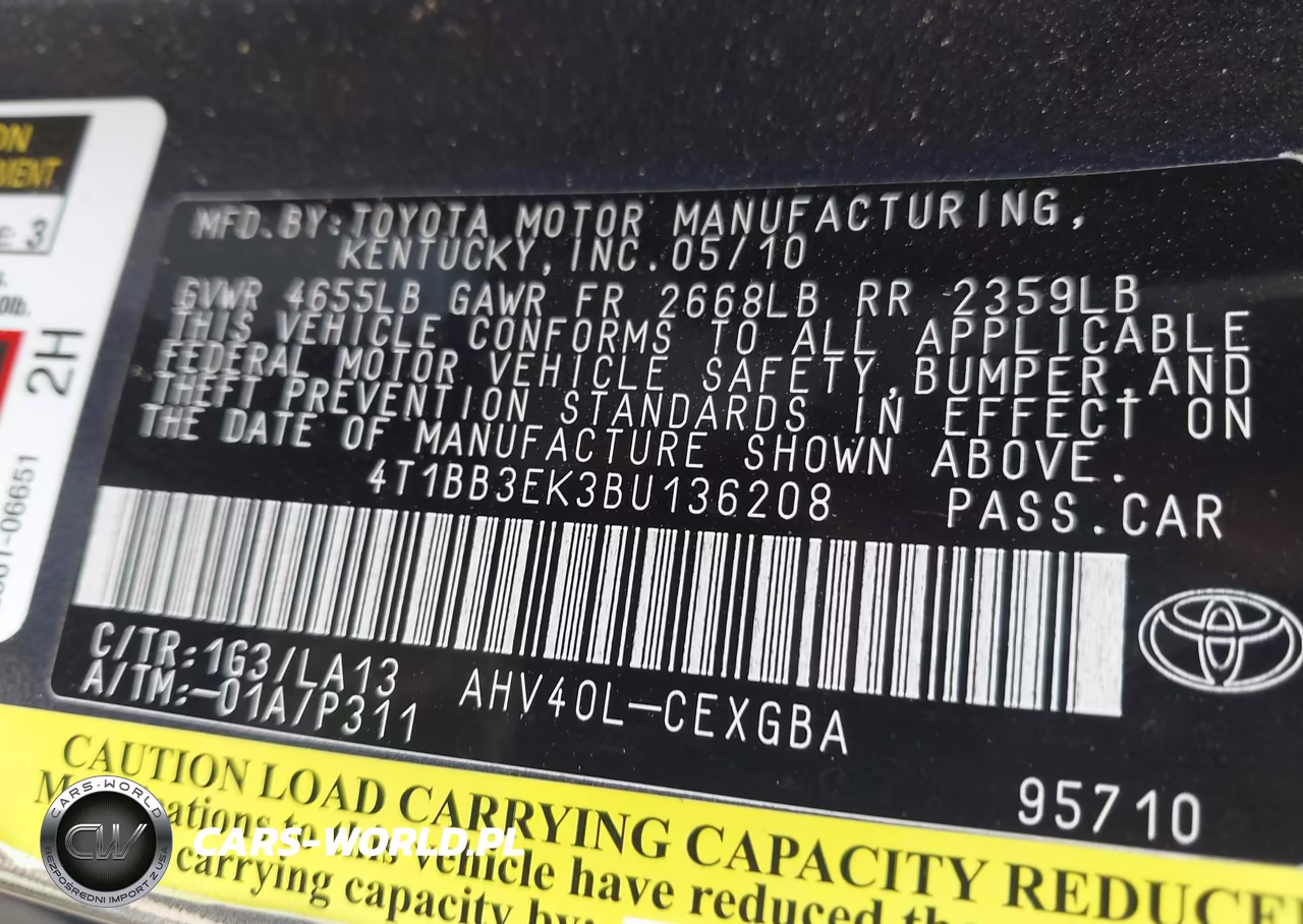 2011 Toyota Camry Hybrid VIN:4T1BB3EK3BU136208 - 9
