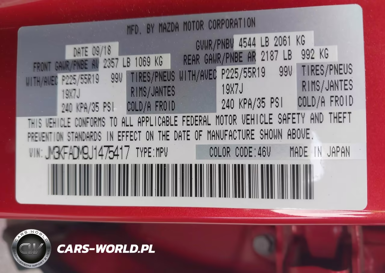 2018 Mazda Cx-5 Grand Touring VIN:JM3KFADM9J1475417 - 9