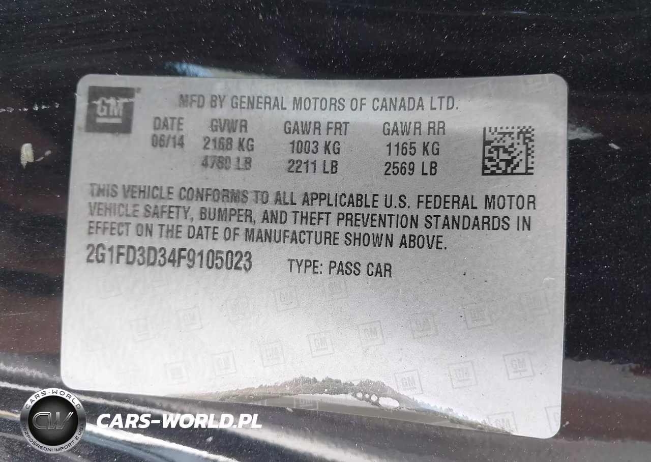 2015 Chevrolet Camaro 1Lt VIN:2G1FD3D34F9105023 - 9