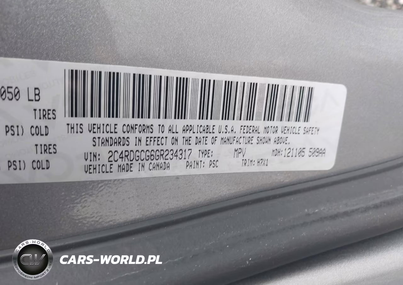 2016 Dodge Grand Caravan Sxt VIN:2C4RDGCG6GR234317 - 9