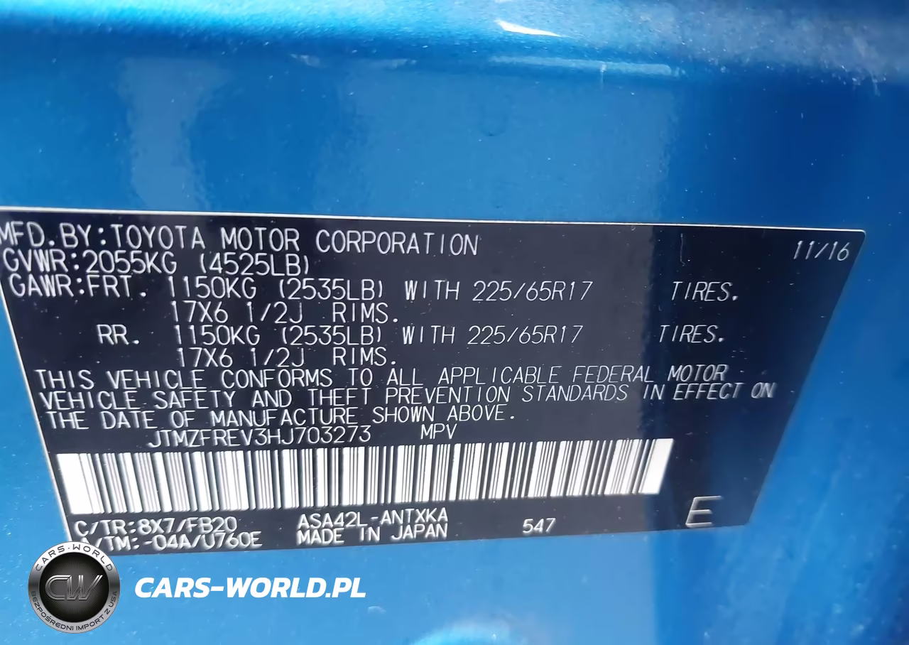 2017 Toyota Rav4 Le VIN:JTMZFREV3HJ703273 - 9