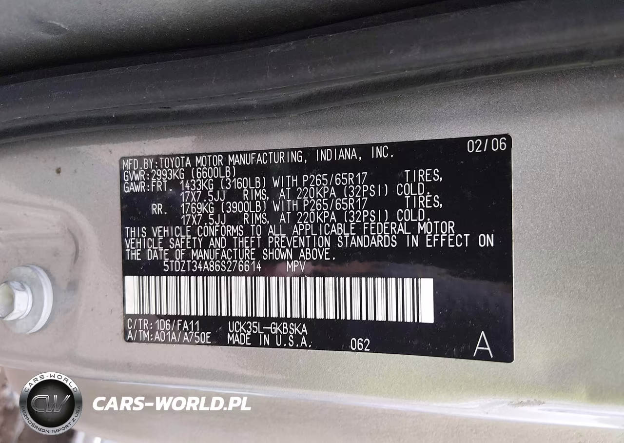2006 Toyota Sequoia Sr5 V8 VIN:5TDZT34A86S276614 - 9
