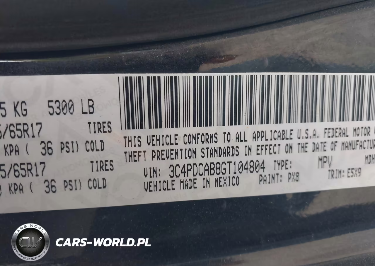 2016 Dodge Journey Se VIN:3C4PDCAB8GT104804 - 9