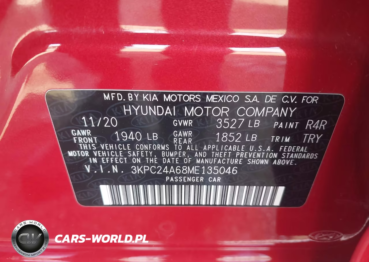 2021 Hyundai Complementos Decorativos Sel VIN:3KPC24A68ME135046 - 9