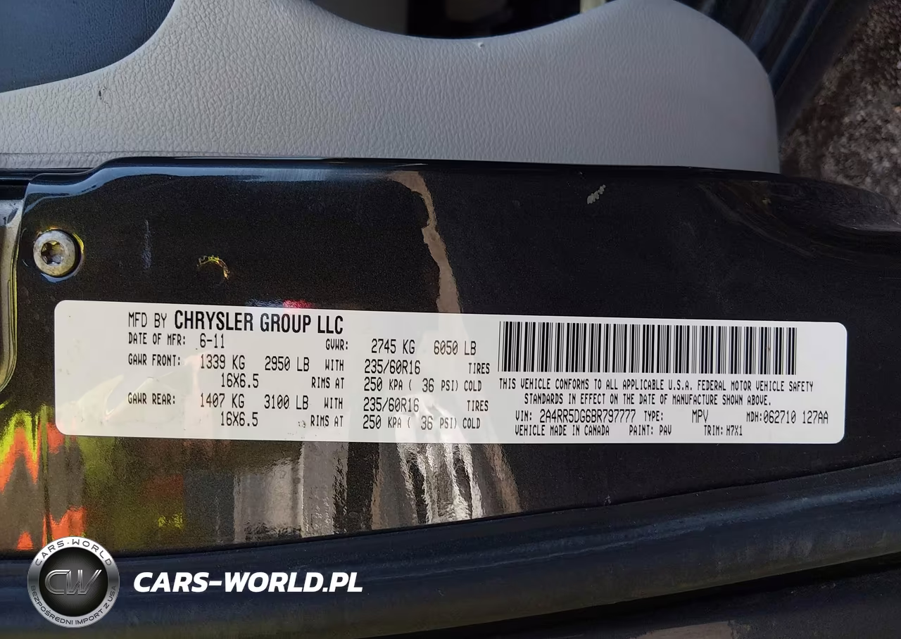 2011 Chrysler Town & Country Touring VIN:2A4RR5DG6BR797777 - 9