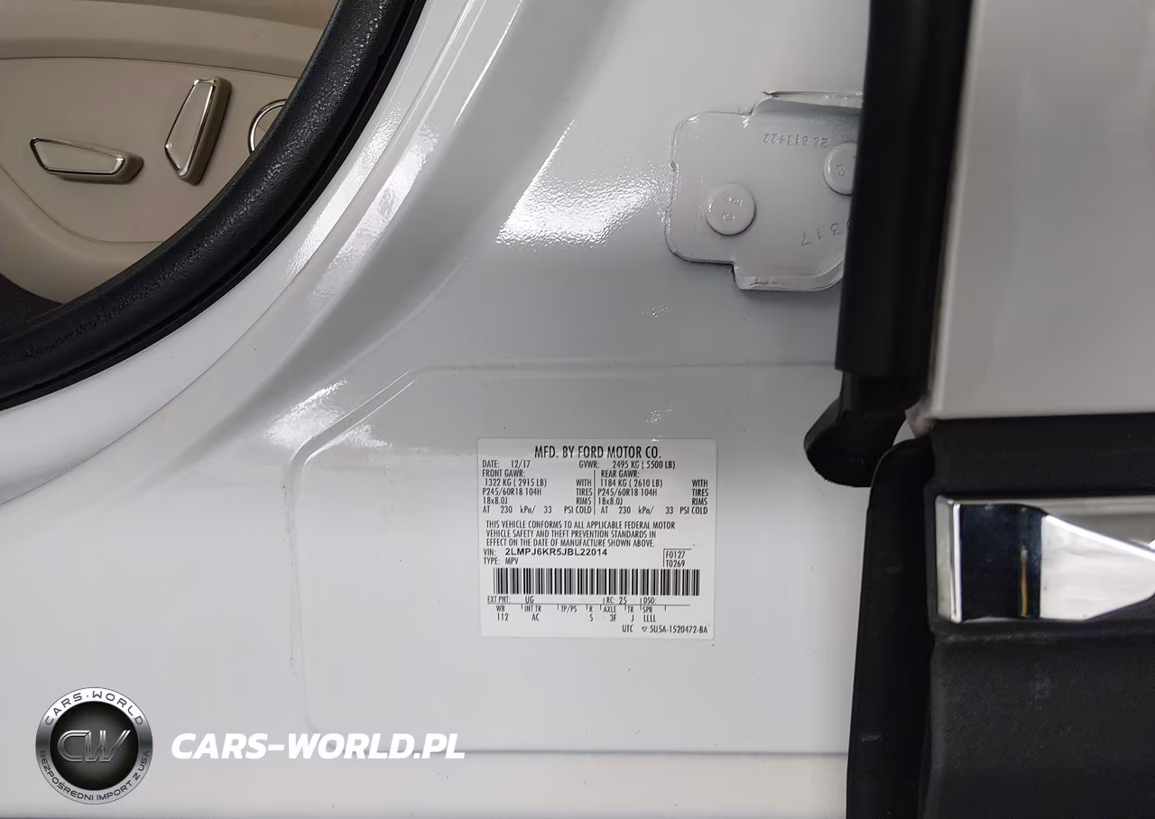 2018 Lincoln Mkx Select VIN:2LMPJ6KR5JBL22014 - 9