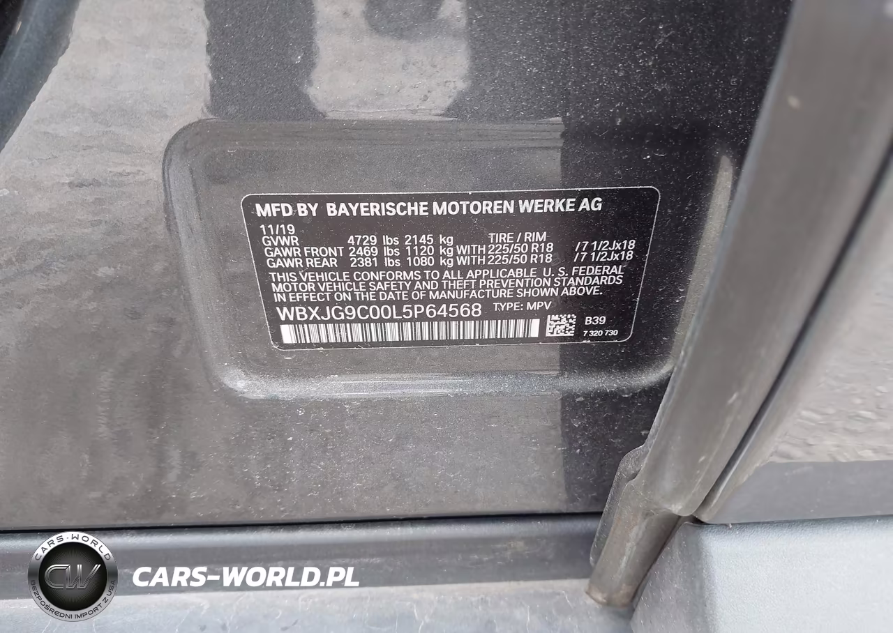 2020 BMW X1 xDrive28I VIN:WBXJG9C00L5P64568 - 9