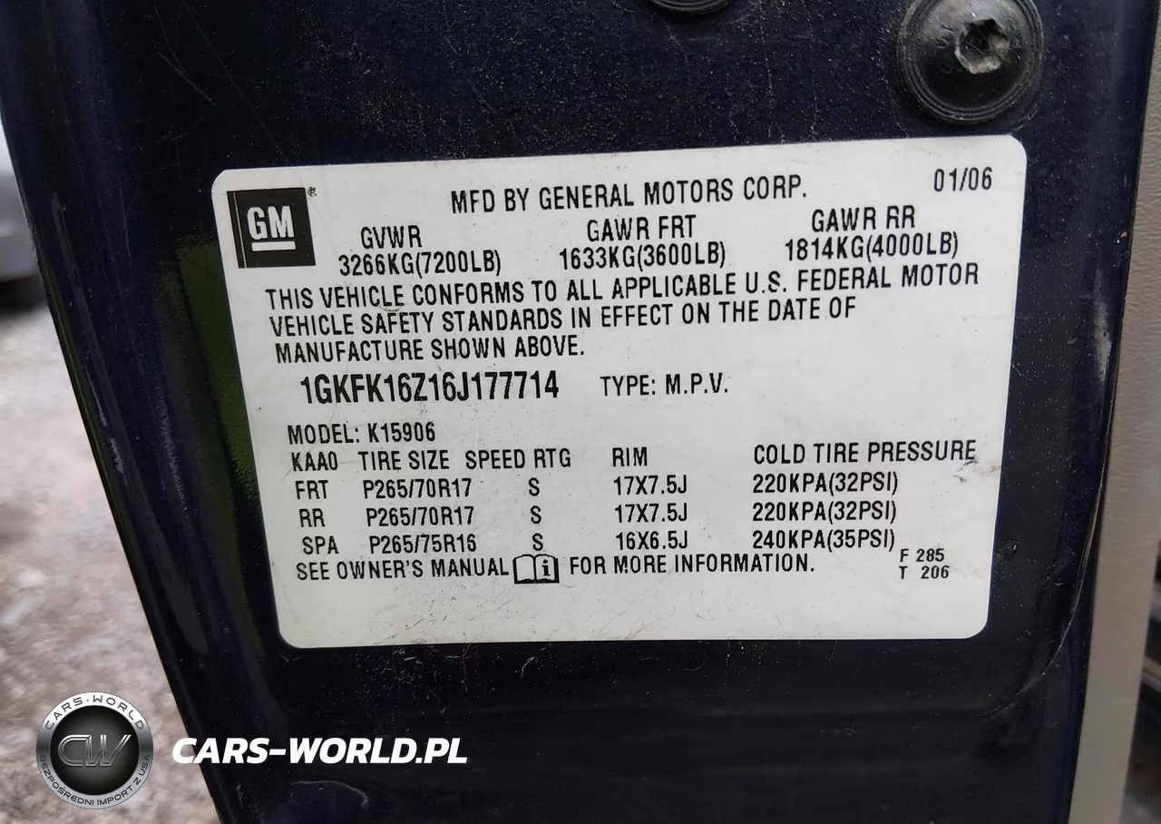 2006 GMC Yukon Xl 1500 Slt VIN:1GKFK16Z16J177714 - 9