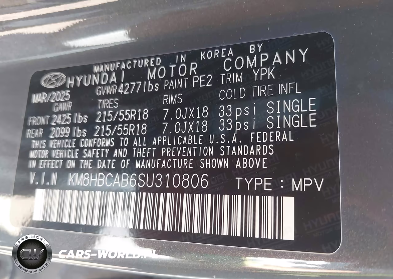 2025 Hyundai Kona Sel VIN:KM8HBCAB6SU310806 - 9