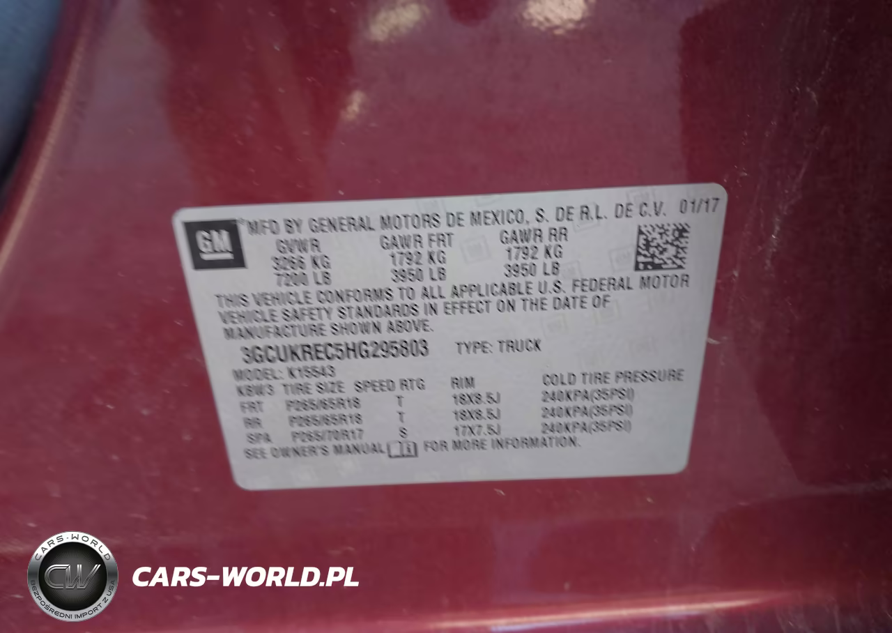 2017 Chevrolet Silverado 1500 1Lt VIN:3GCUKREC5HG295803 - 9