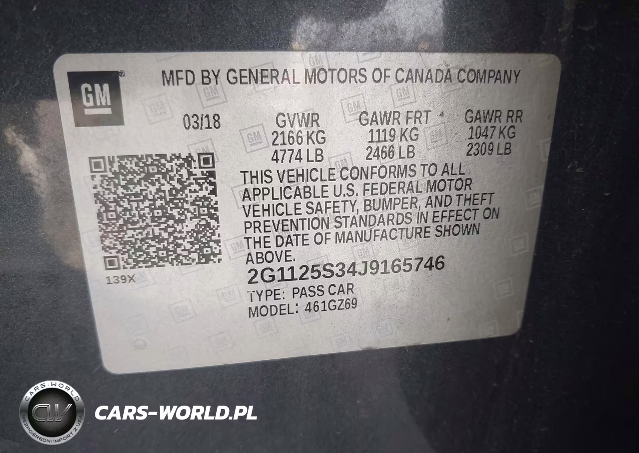 2018 Chevrolet Impala 2Lz VIN:2G1125S34J9165746 - 9