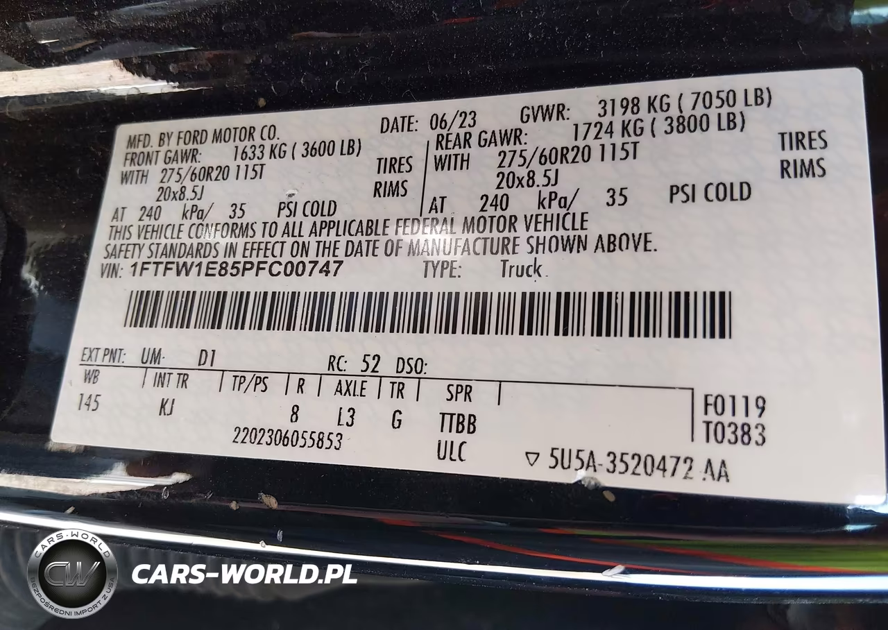 2023 Ford F-150 King Ranch VIN:1FTFW1E85PFC00747 - 9