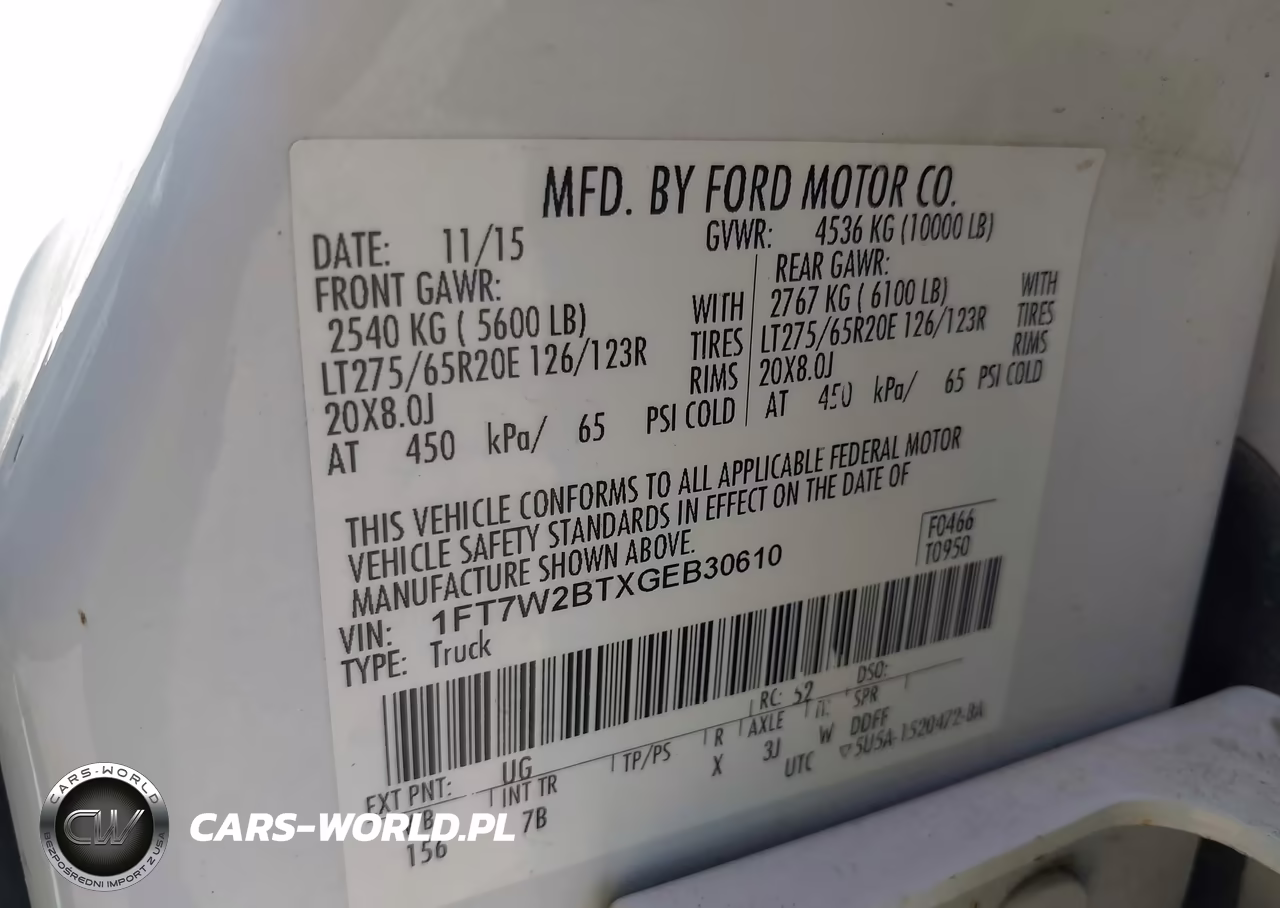 2016 Ford F-250 Lariat VIN:1FT7W2BTXGEB30610 - 9