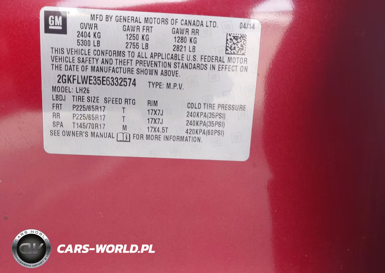 2014 GMC Terrain Sle-2 VIN:2GKFLWE35E6332574 - 9