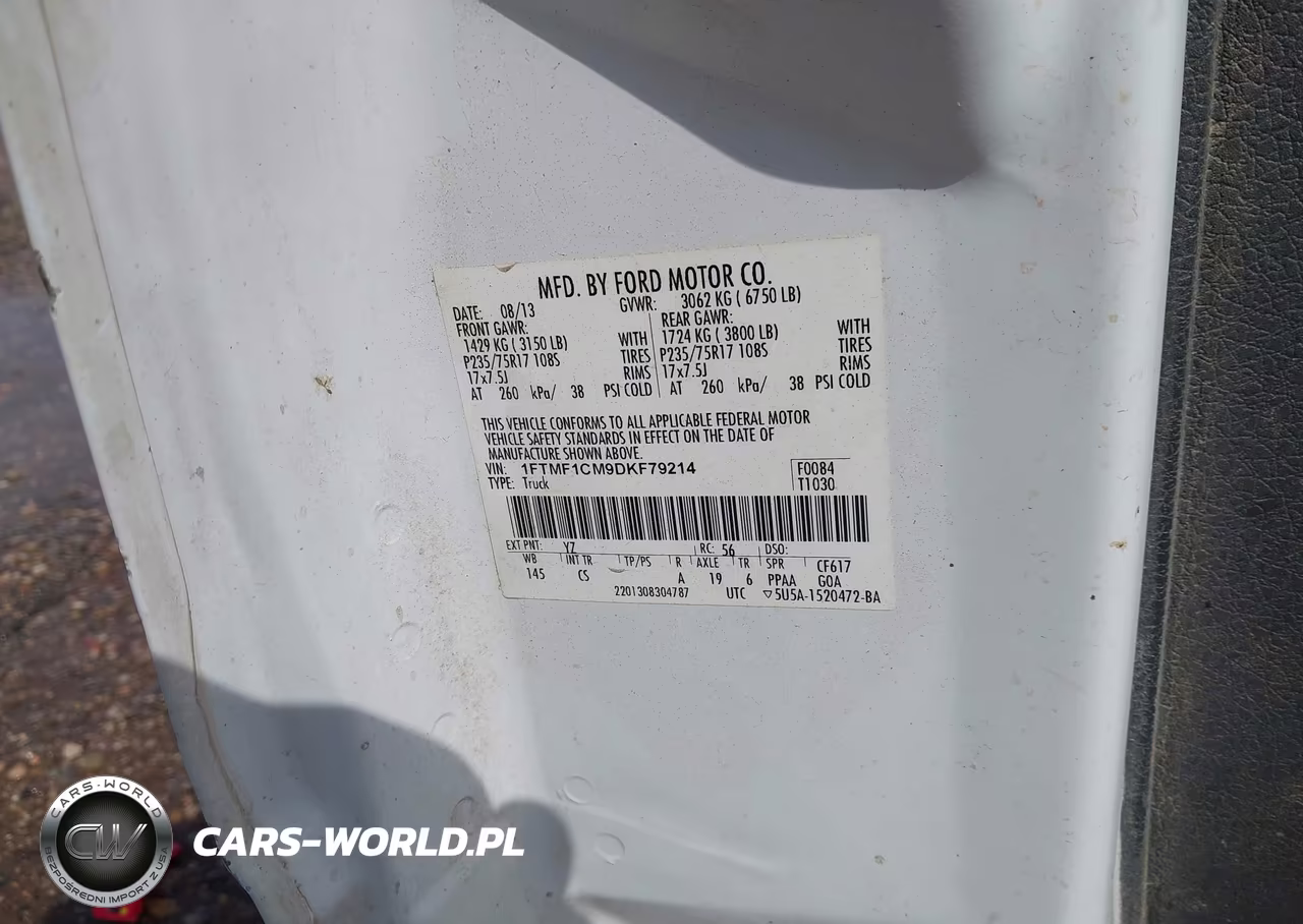 2013 Ford F-150 Xl VIN:1FTMF1CM9DKF79214 - 9