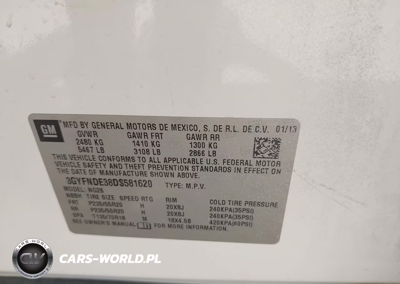 2013 Cadillac Srx Performance Collection VIN:3GYFNDE38DS581620 - 9