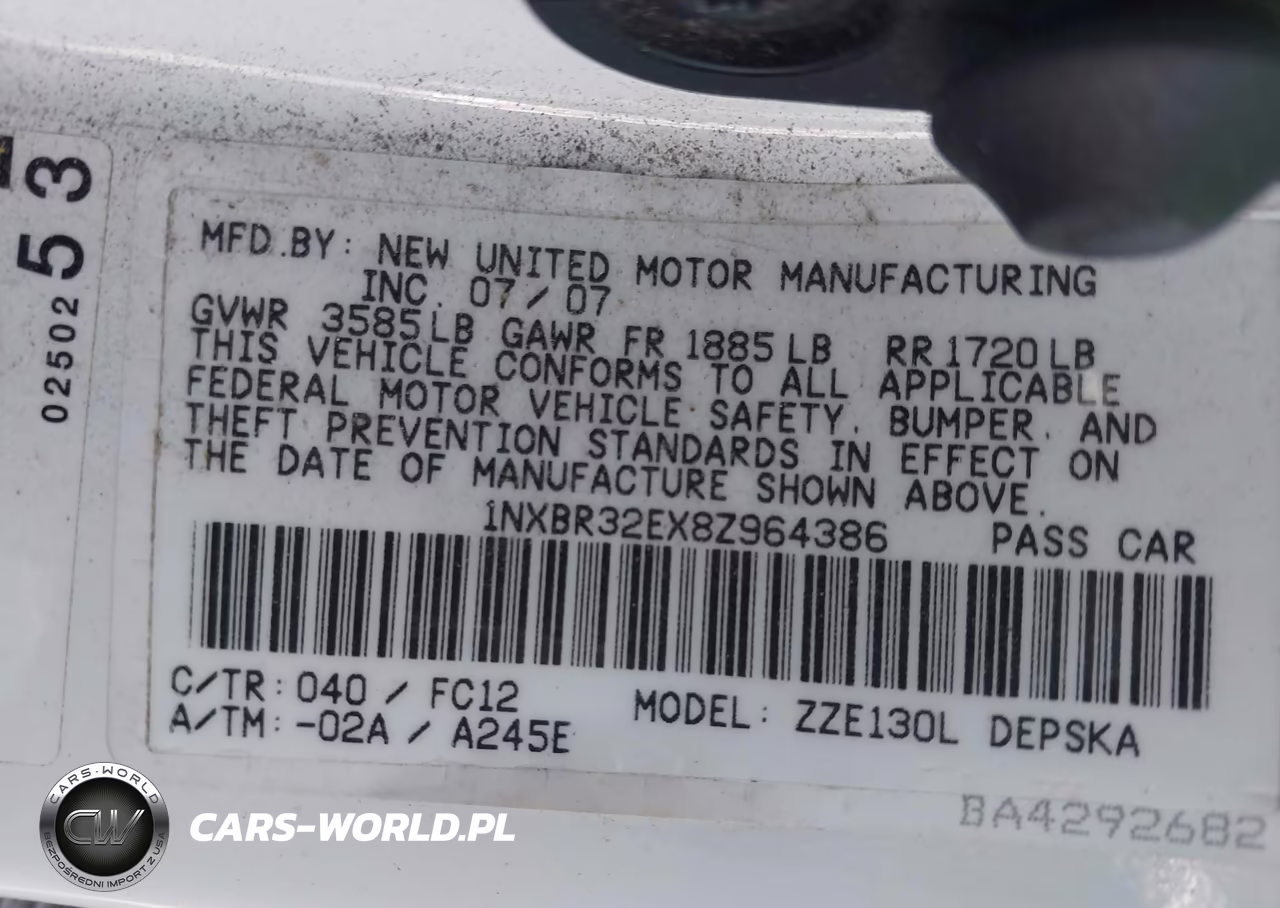2008 Toyota Corolla S VIN:1NXBR32EX8Z964386 - 9