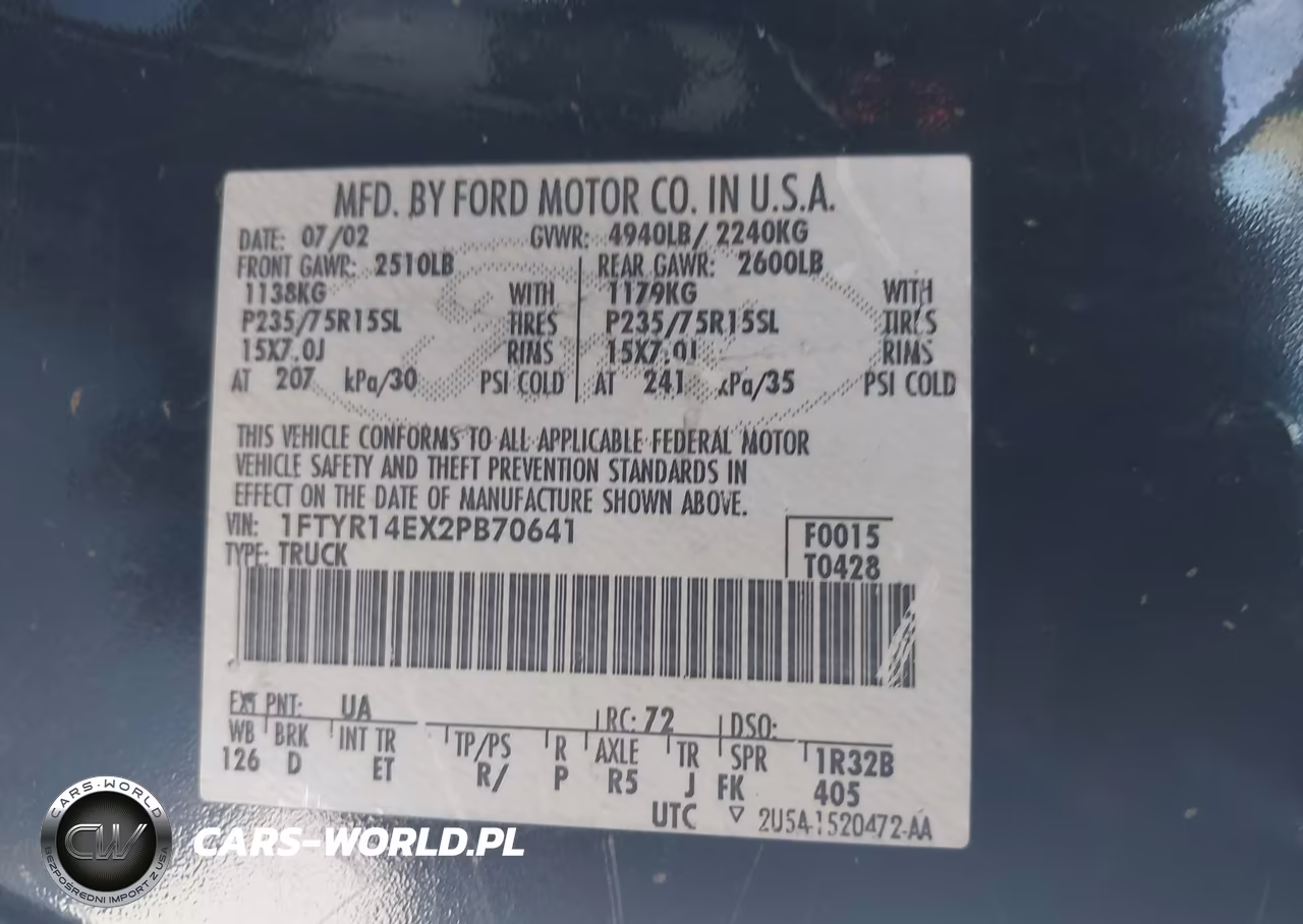 2002 Ford Ranger Edge VIN:1FTYR14EX2PB70641 - 9