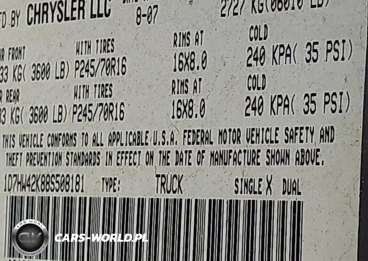 2008 Dodge Dakota Slt VIN:1D7HW42K88S508181 - 9