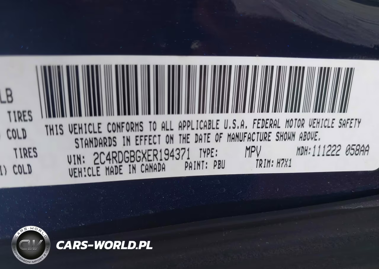 2014 Dodge Grand Caravan Se VIN:2C4RDGBGXER194371 - 9