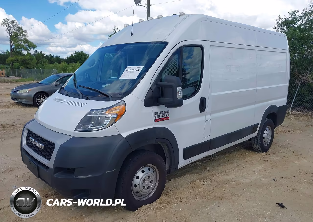 2019 Ram Promaster 1500 High Roof 136 Wb VIN:3C6TRVBG1KE549959 - 2