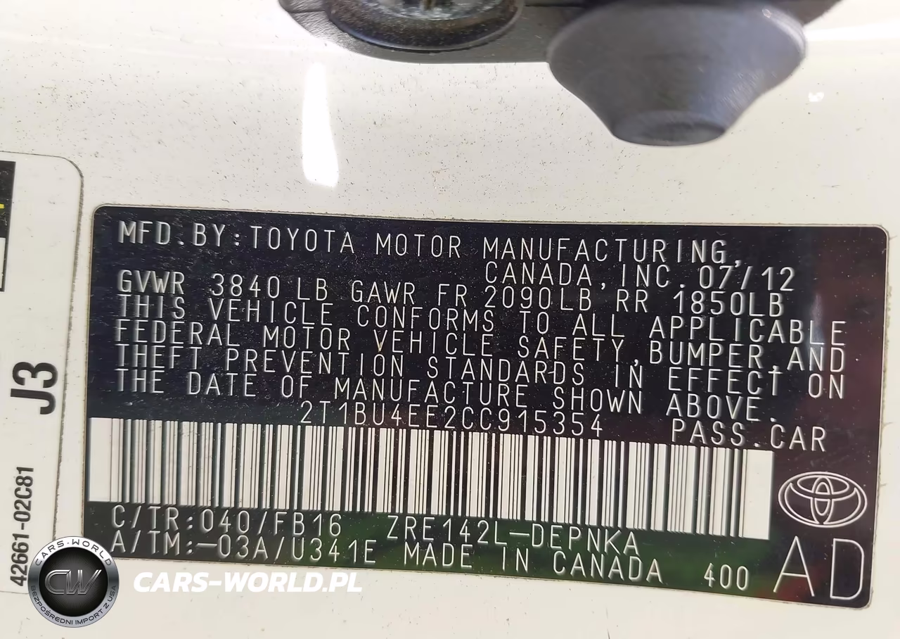 2012 Toyota Corolla Le VIN:2T1BU4EE2CC915354 - 9