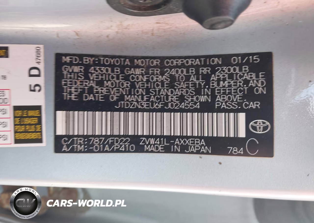 2015 Toyota Prius V Two VIN:JTDZN3EU6FJ024554 - 9