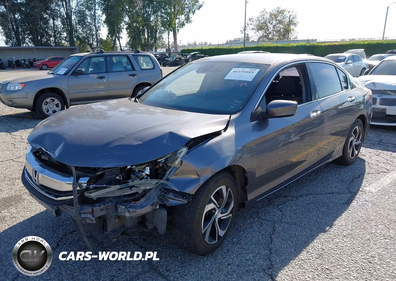 2016 Honda Accord Lx VIN:1HGCR2F40GA019999 - 2