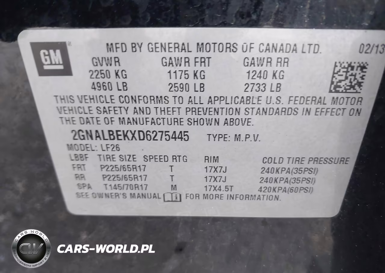 2013 Chevrolet Equinox Ls VIN:2GNALBEKXD6275445 - 9