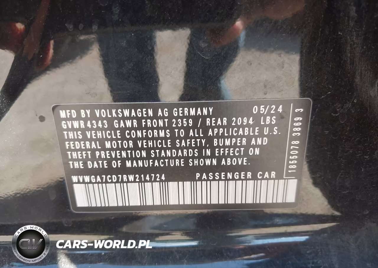 2024 Volkswagen Golf Gti 2.0T S VIN:WVWGA7CD7RW214724 - 9
