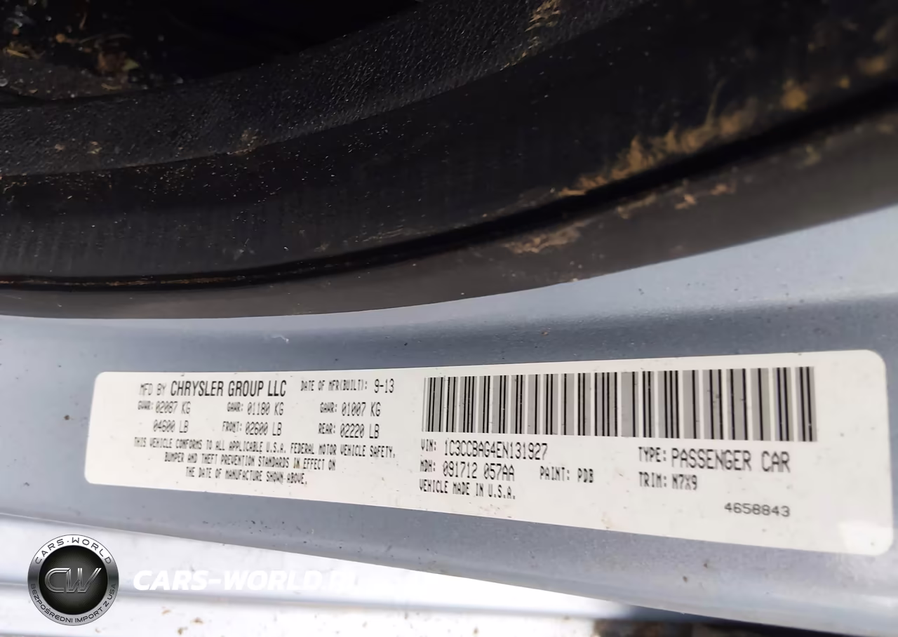 2014 Chrysler 200 Lx VIN:1C3CCBAG4EN131927 - 9