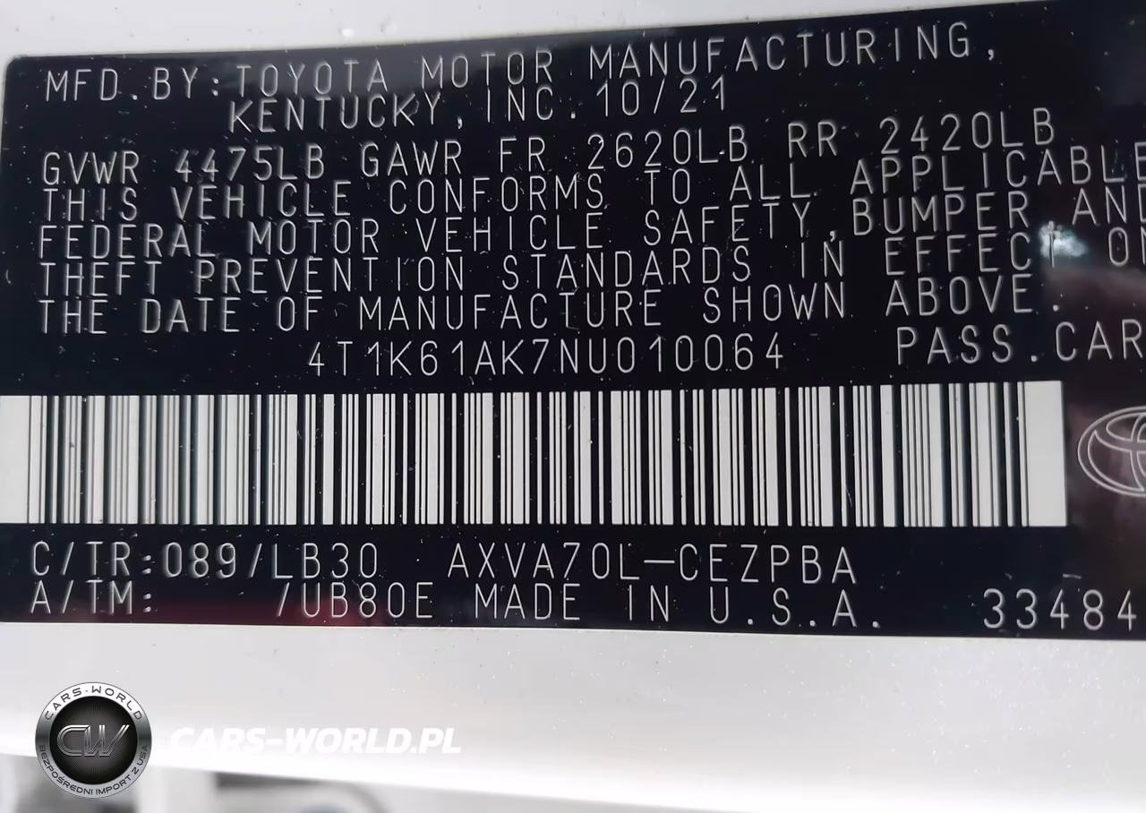 2022 Toyota Camry Xse VIN:4T1K61AK7NU010064 - 9
