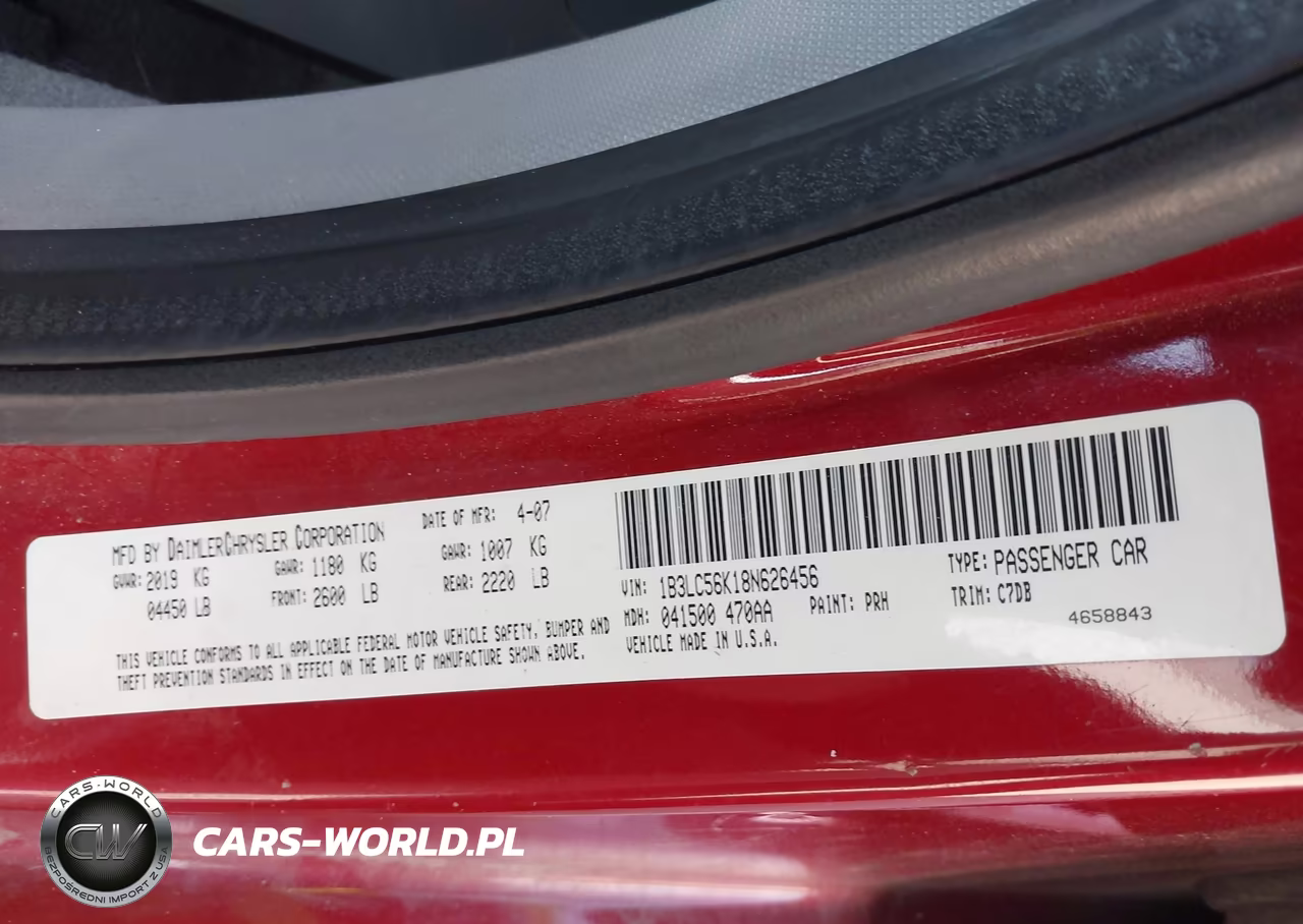 2008 Dodge Avenger Sxt VIN:1B3LC56K18N626456 - 9