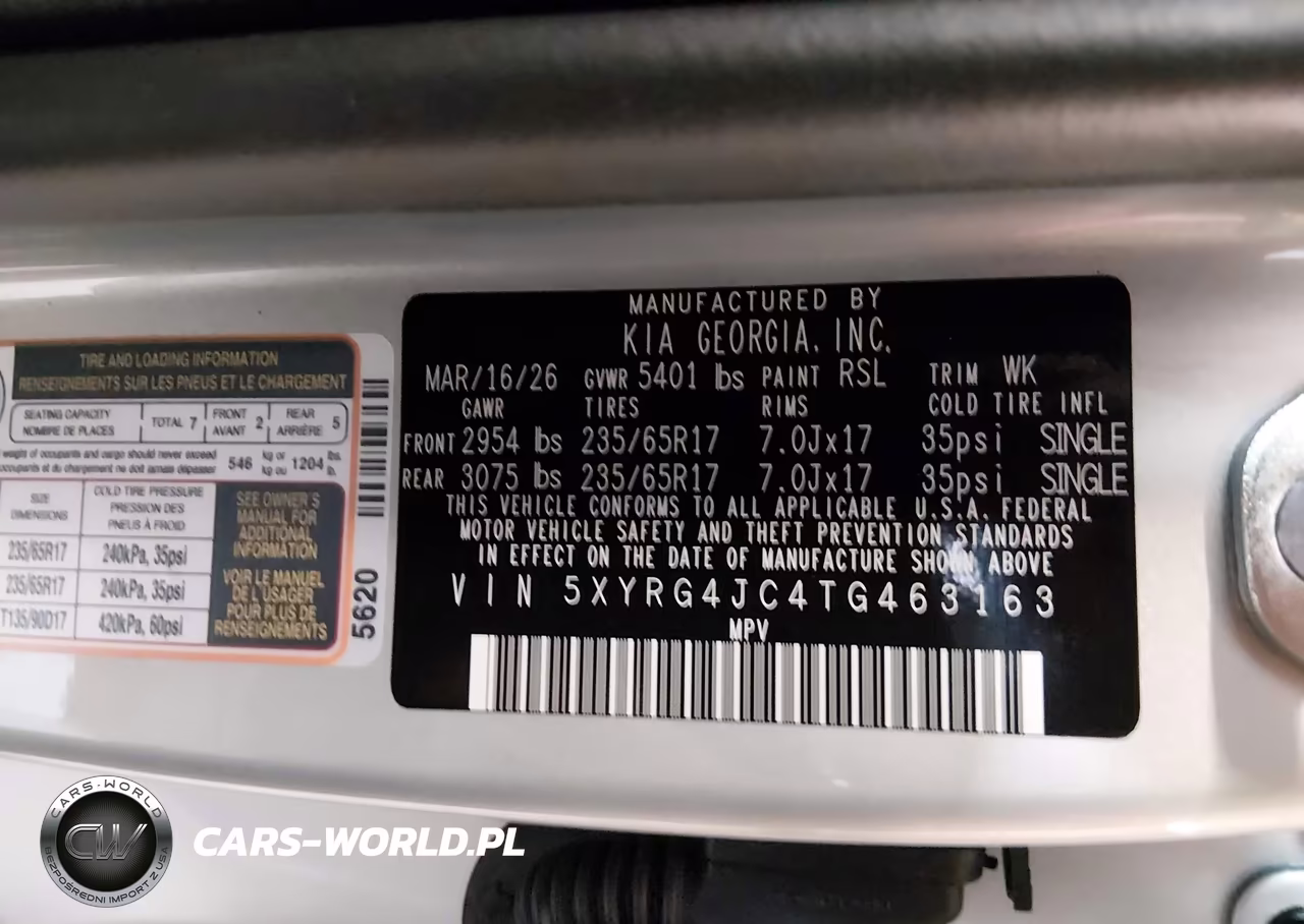 2026 Kia Sorento Lx VIN:5XYRG4JC4TG463163 - 9