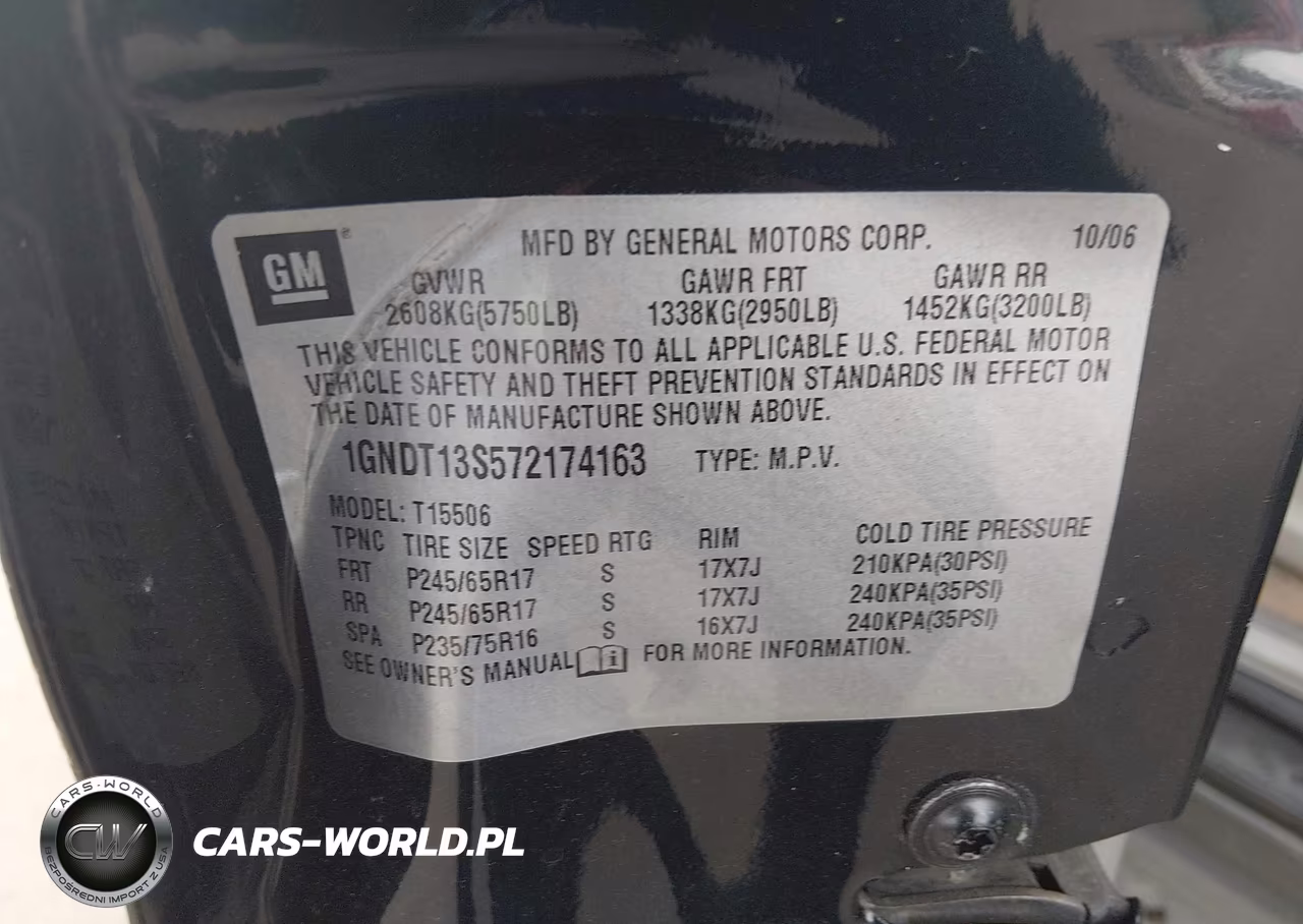 2007 Chevrolet Trailblazer Ls VIN:1GNDT13S572174163 - 9