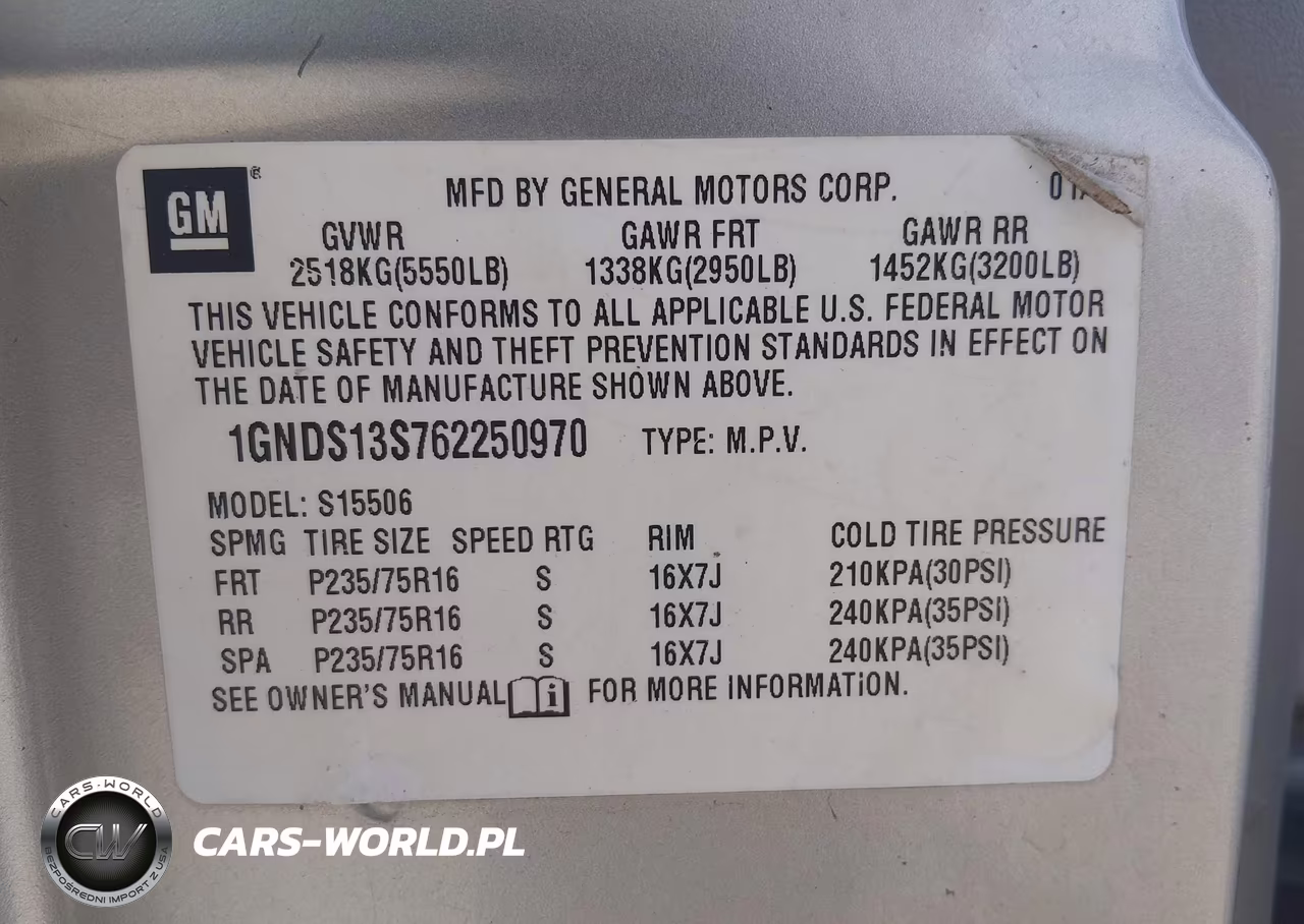 2006 Chevrolet Trailblazer Ls VIN:1GNDS13S762250970 - 9
