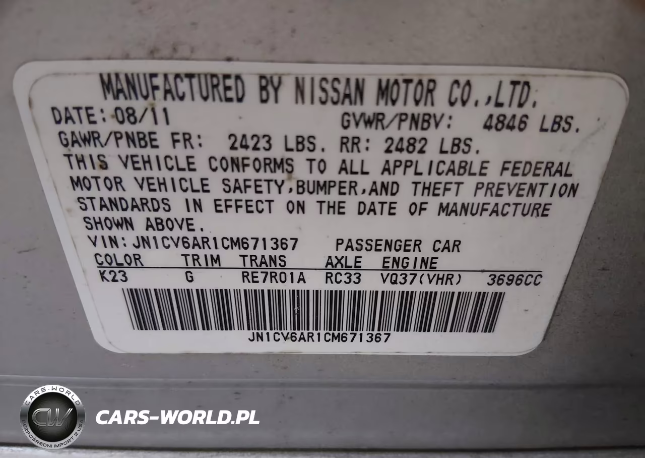 2012 Infiniti G37X VIN:JN1CV6AR1CM671367 - 9