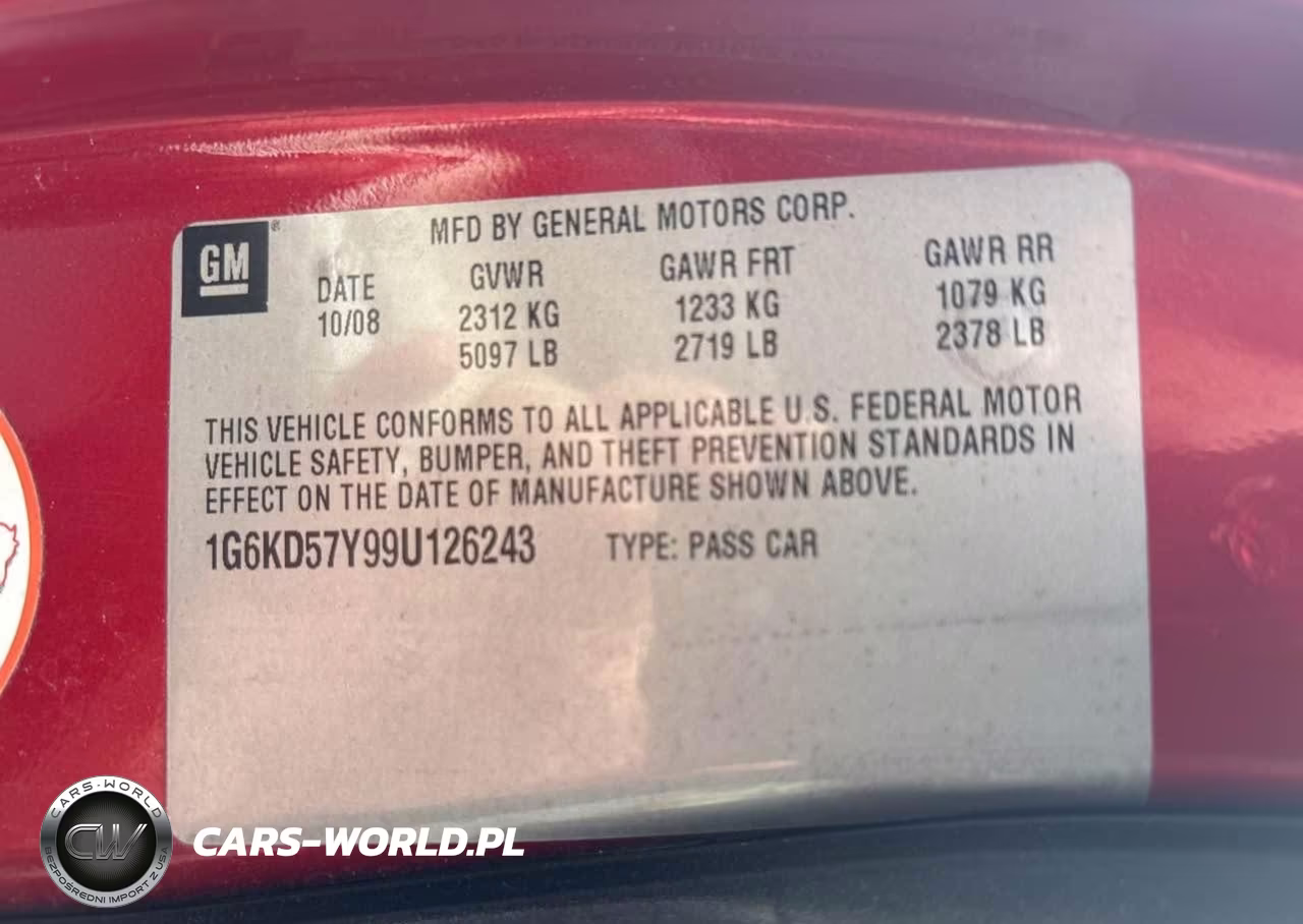 2009 Cadillac Dts 1Sd VIN:1G6KD57Y99U126243 - 9