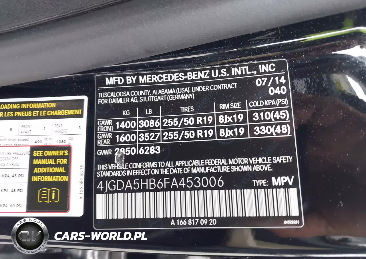 2015 Mercedes-Benz Ml 350 4Matic VIN:4JGDA5HB6FA453006 - 9