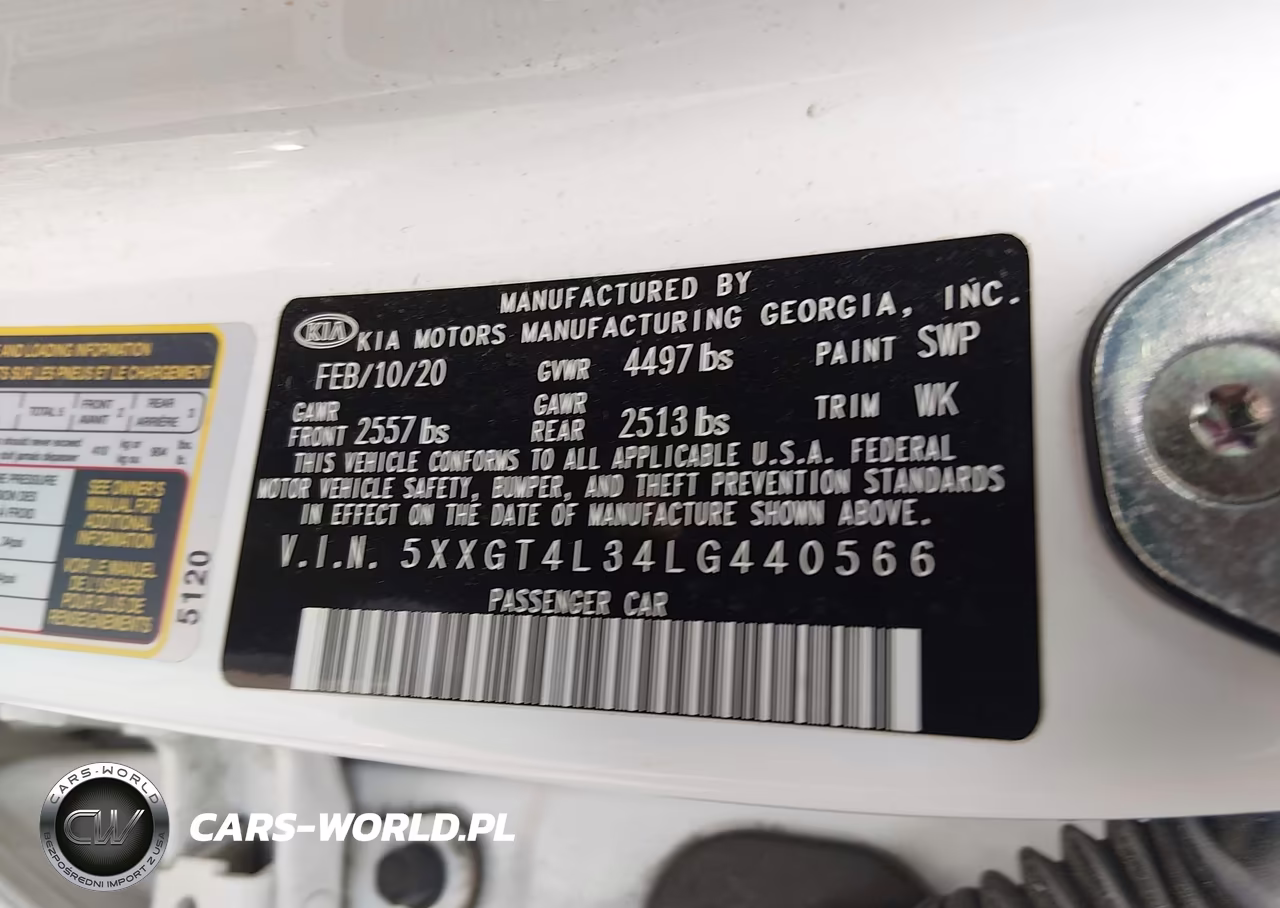 2020 Kia Optima Lx VIN:5XXGT4L34LG440566 - 9
