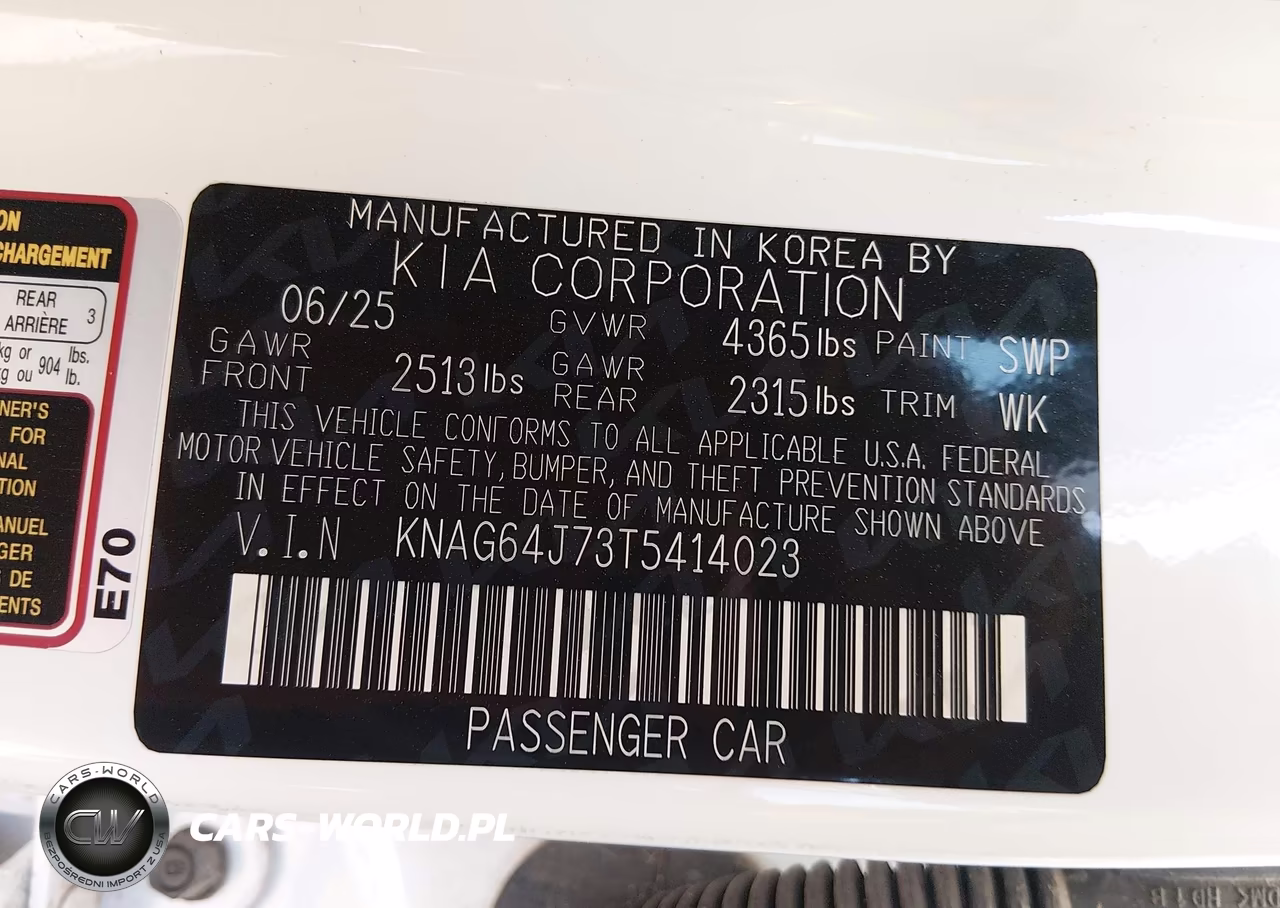 2026 Kia K5 Gt-Line Fwd VIN:KNAG64J73T5414023 - 9