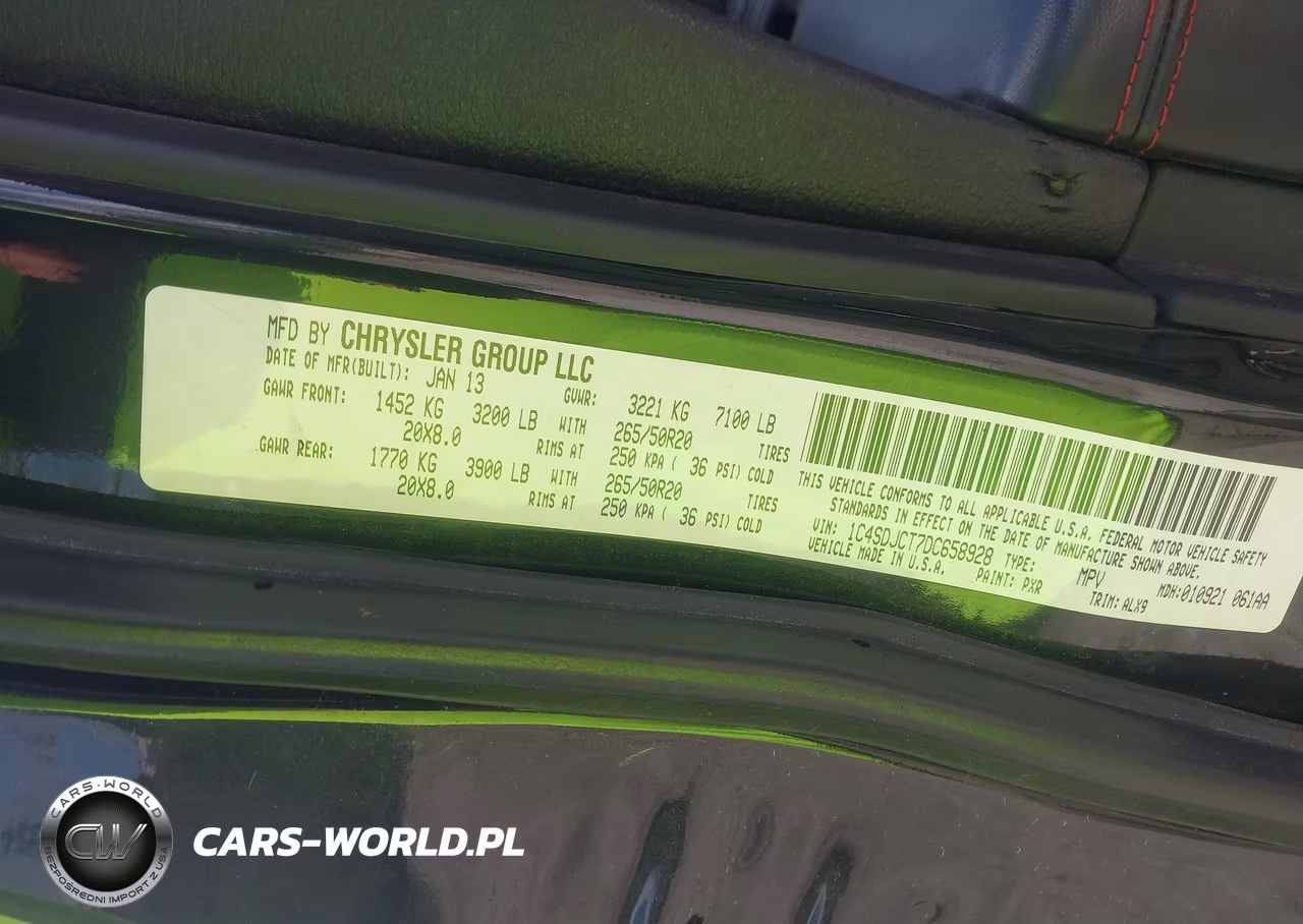 2013 Dodge Durango R-T VIN:1C4SDJCT7DC658928 - 9