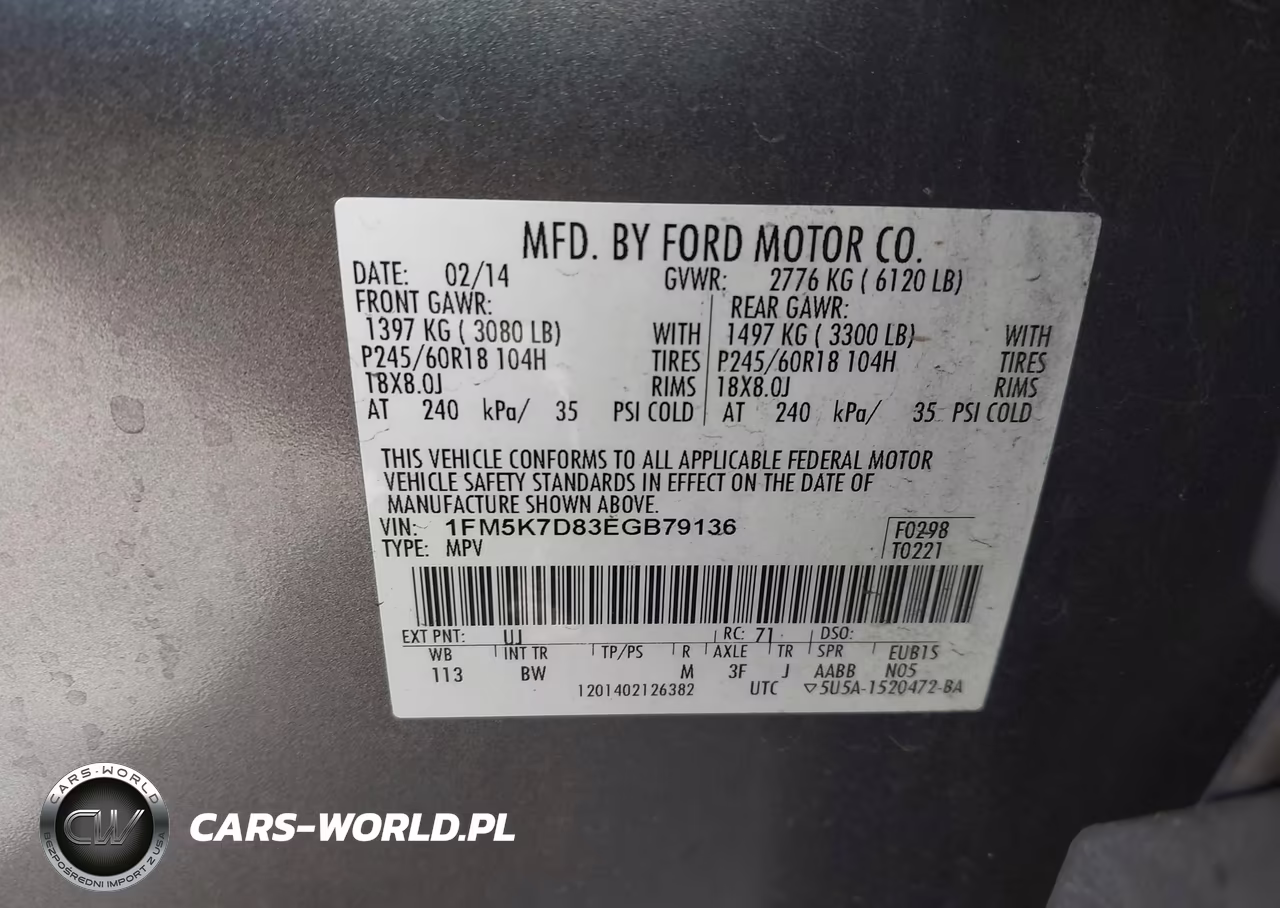2014 Ford Explorer Xlt VIN:1FM5K7D83EGB79136 - 9