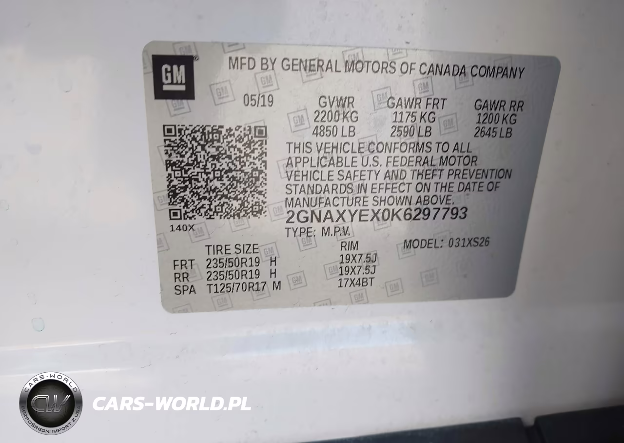2019 Chevrolet Equinox Premier VIN:2GNAXYEX0K6297793 - 9